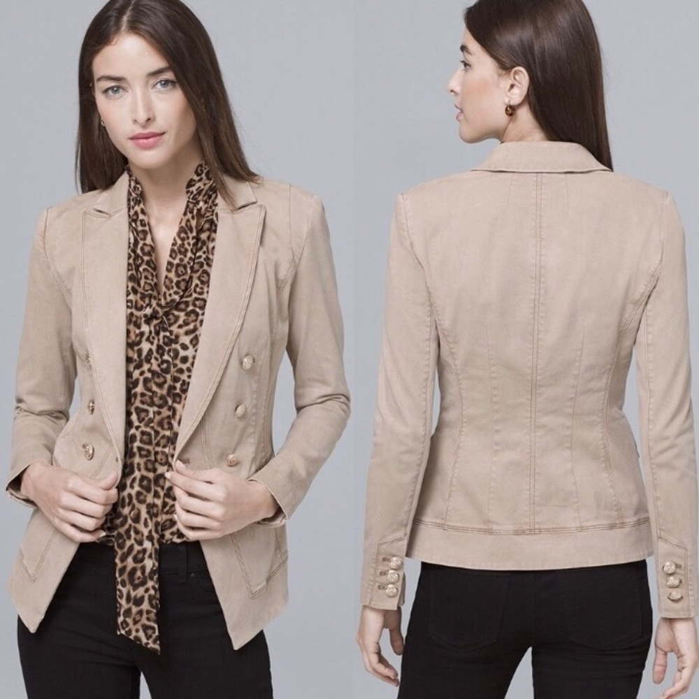 NWOT*White House Black Market Casual Trophy Jacket